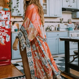 Kimono long | Grue Orange