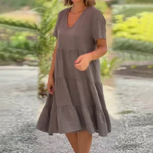 Robe Midi Superposée pour Femmes