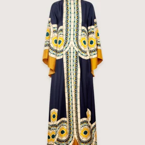 Robe kimono réversible | Méditerranée