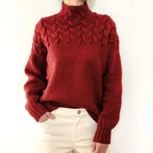 Pull Tricoté à col Roulé pour Femmes