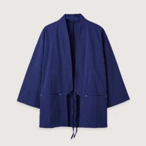 Veste kimono bleu marine | Cardigan Minimaliste