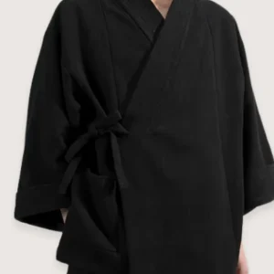 Veste kimono noir | Hanfu